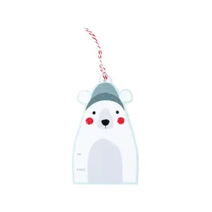 Large Polar Bear Gift Tags 12ct