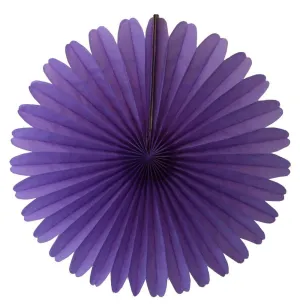 Lavender Tissue Paper Fan 13