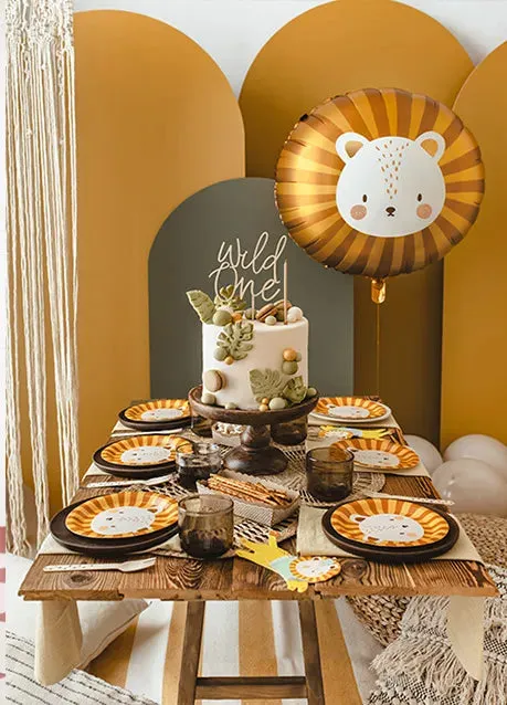 Leo the Lion Paper Fan Decorations 3ct