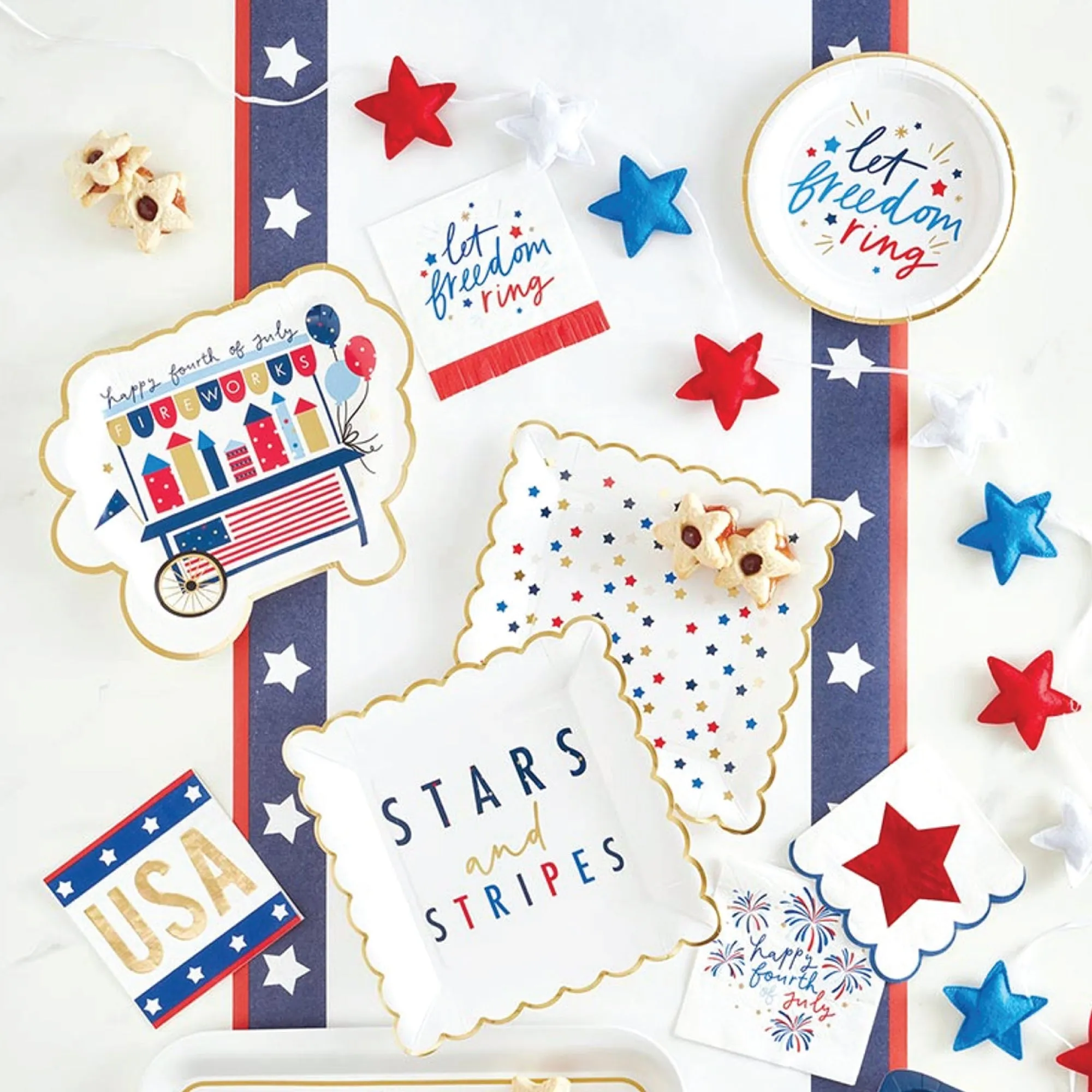 Let Freedom Ring Dessert Plates 8ct