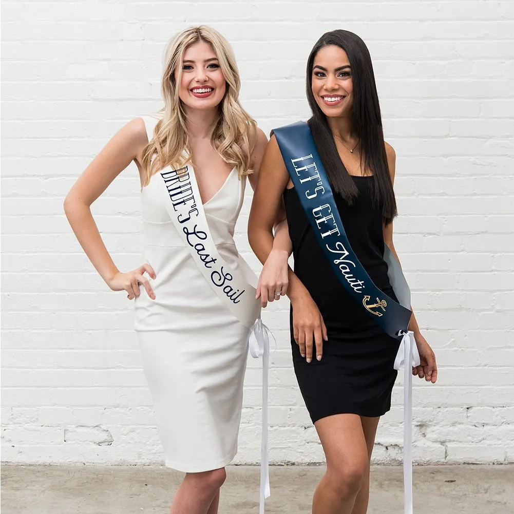 Let's Get Nauti Bachelorette Party Sash