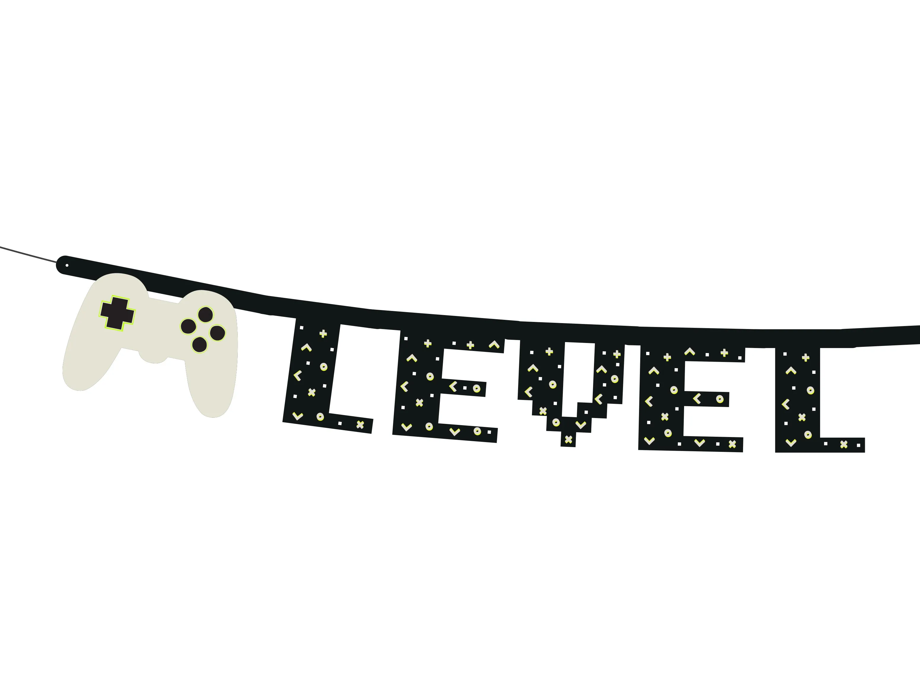 Level Up Birthday Banner 8ft