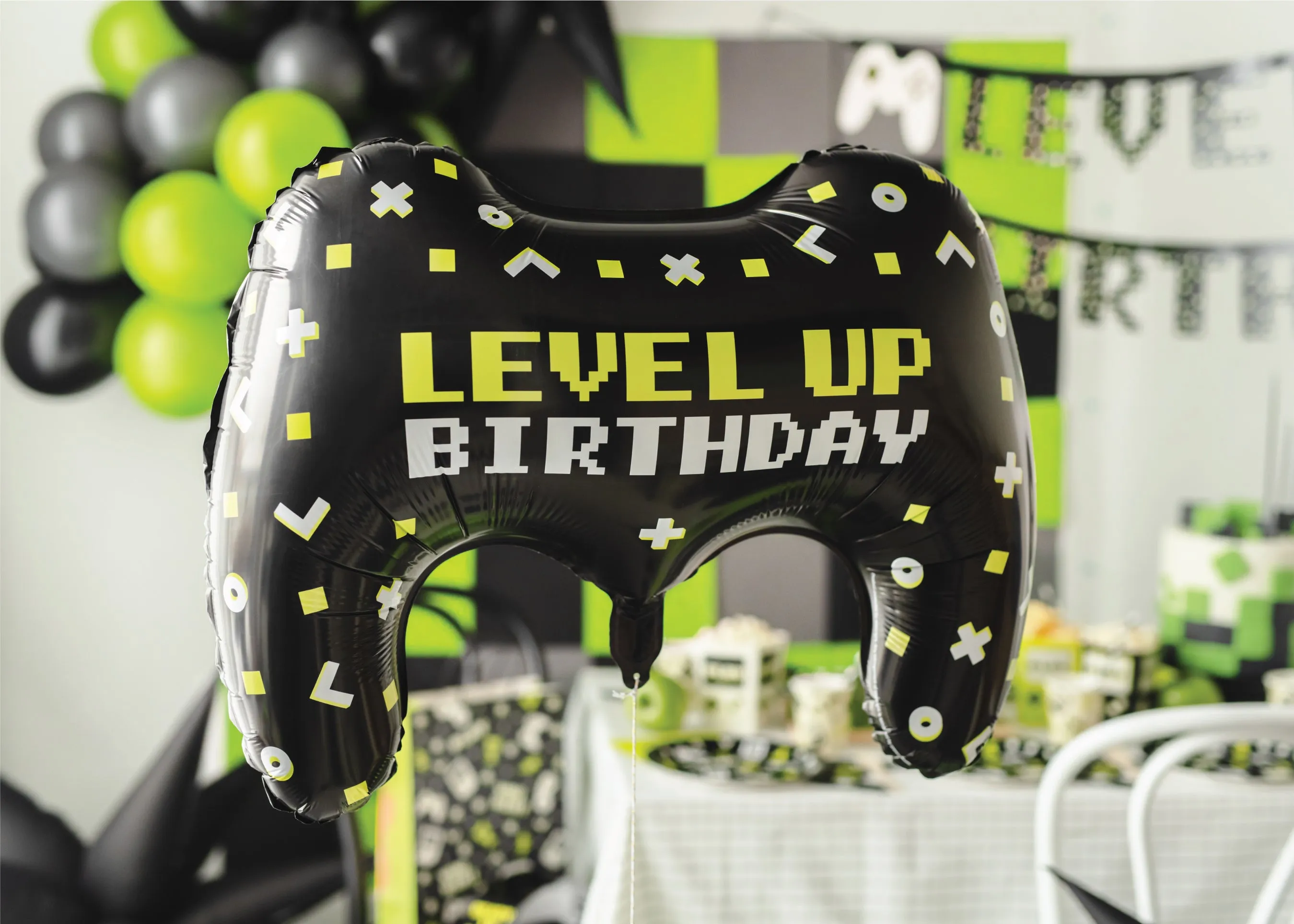 Level Up Birthday Controller Foil Balloon 25.5in