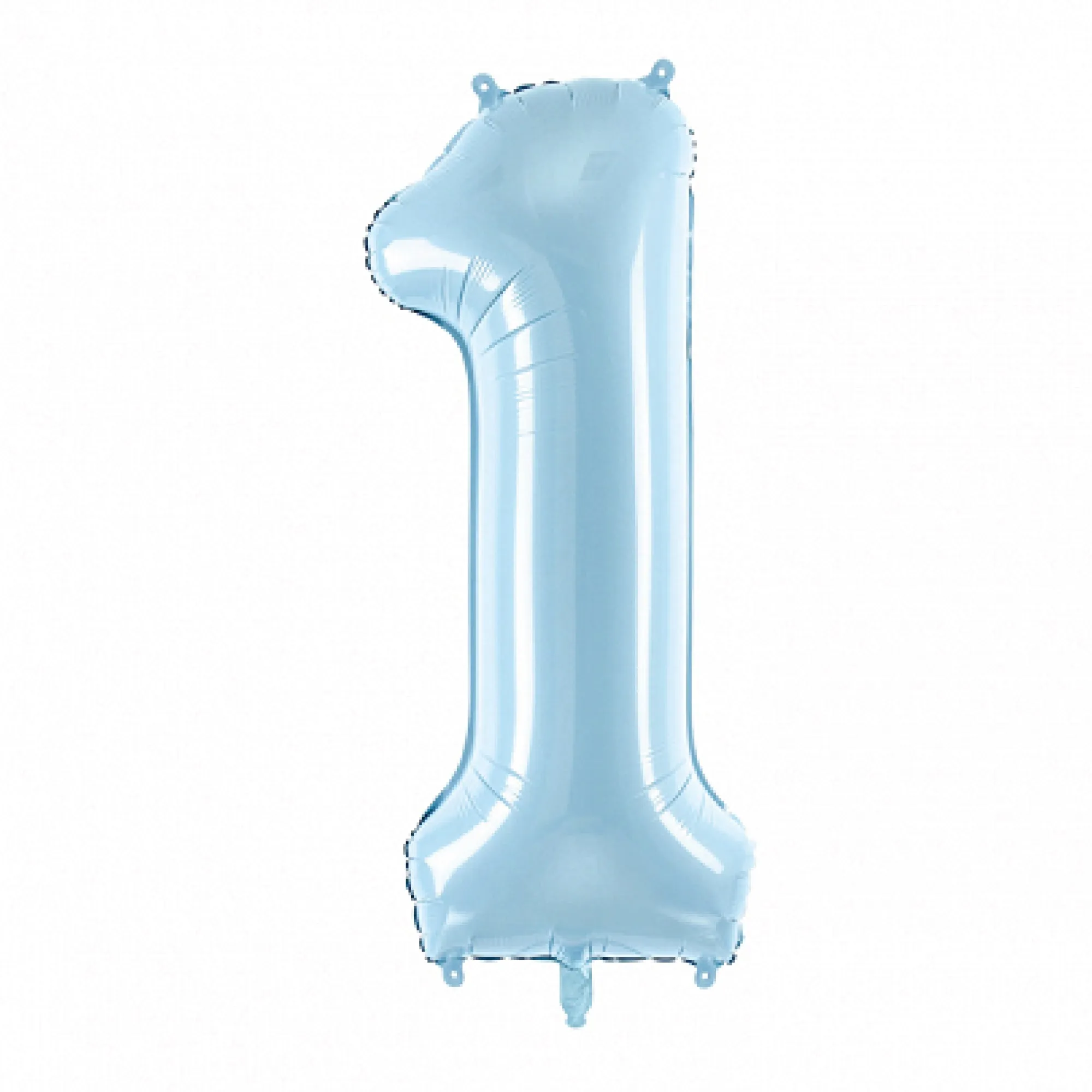 Light Blue 0-9 Number Balloon 34in
