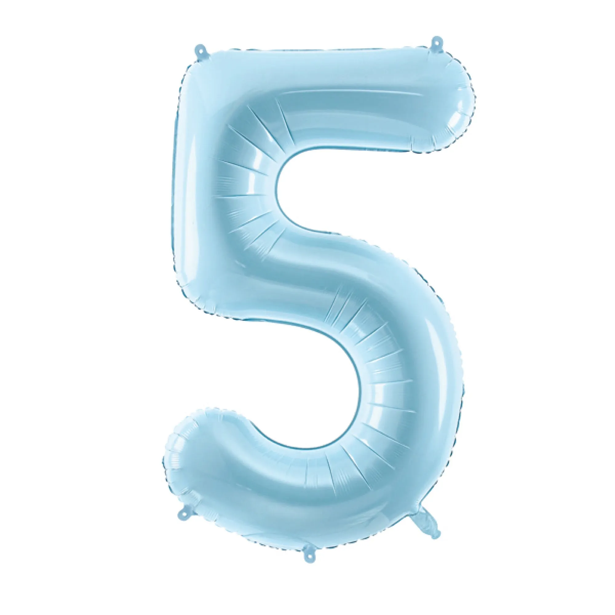 Light Blue 0-9 Number Balloon 34in