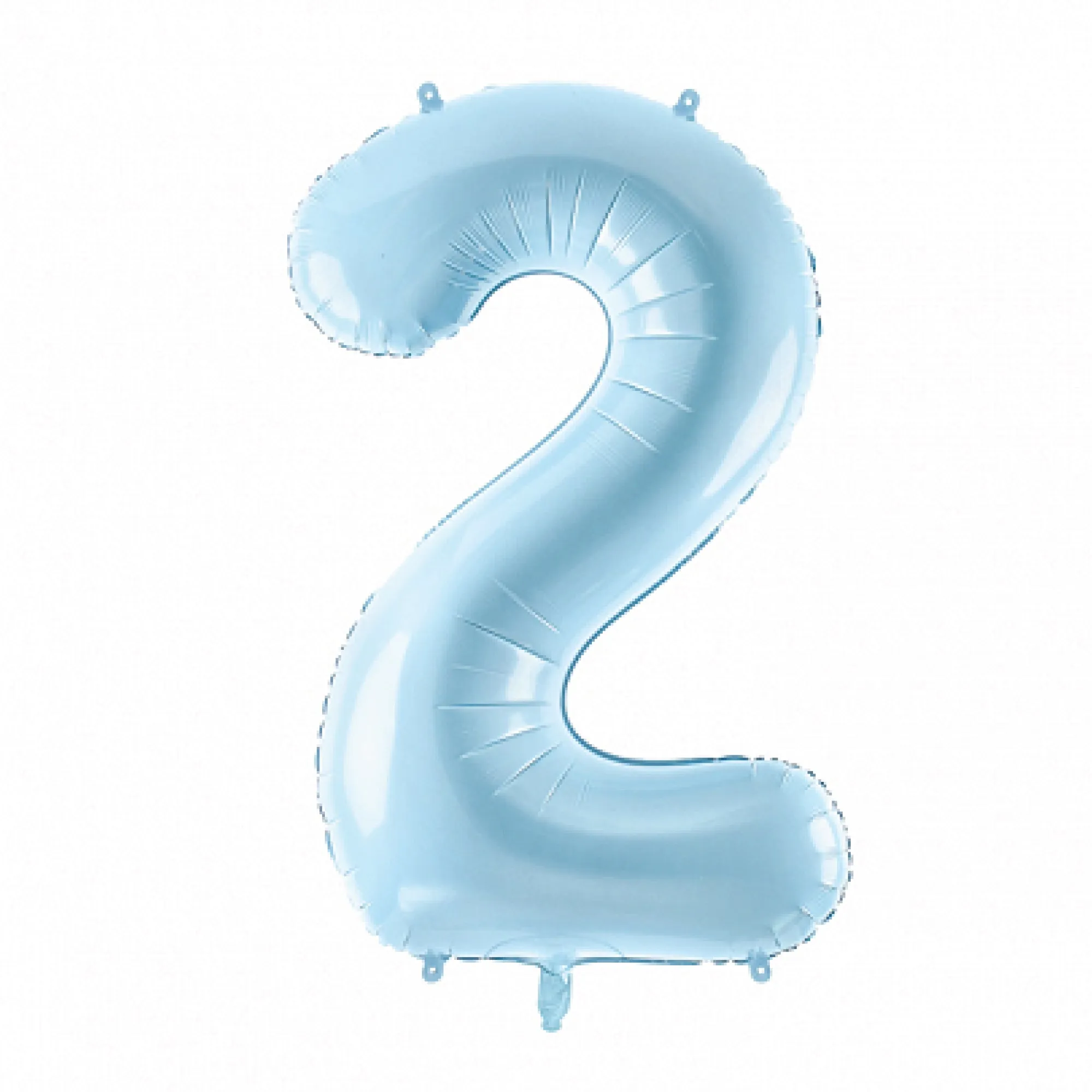 Light Blue 0-9 Number Balloon 34in