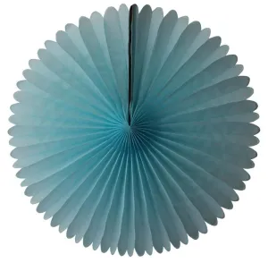Light Blue Tissue Paper Fan 13