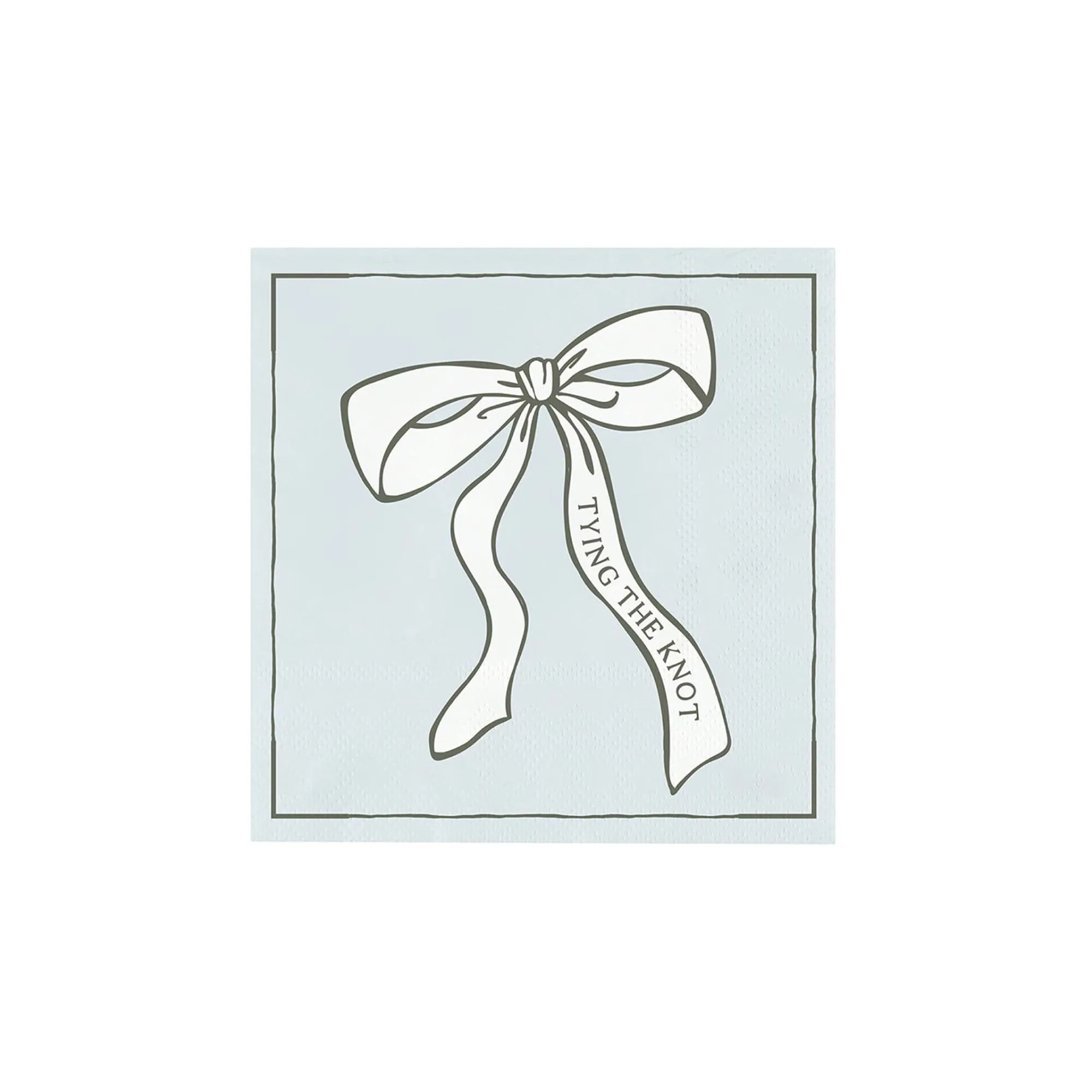 Light Blue Tying the Knot Dessert Napkins 20ct