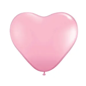 Light Pink Heart Latex Balloons 11 6ct