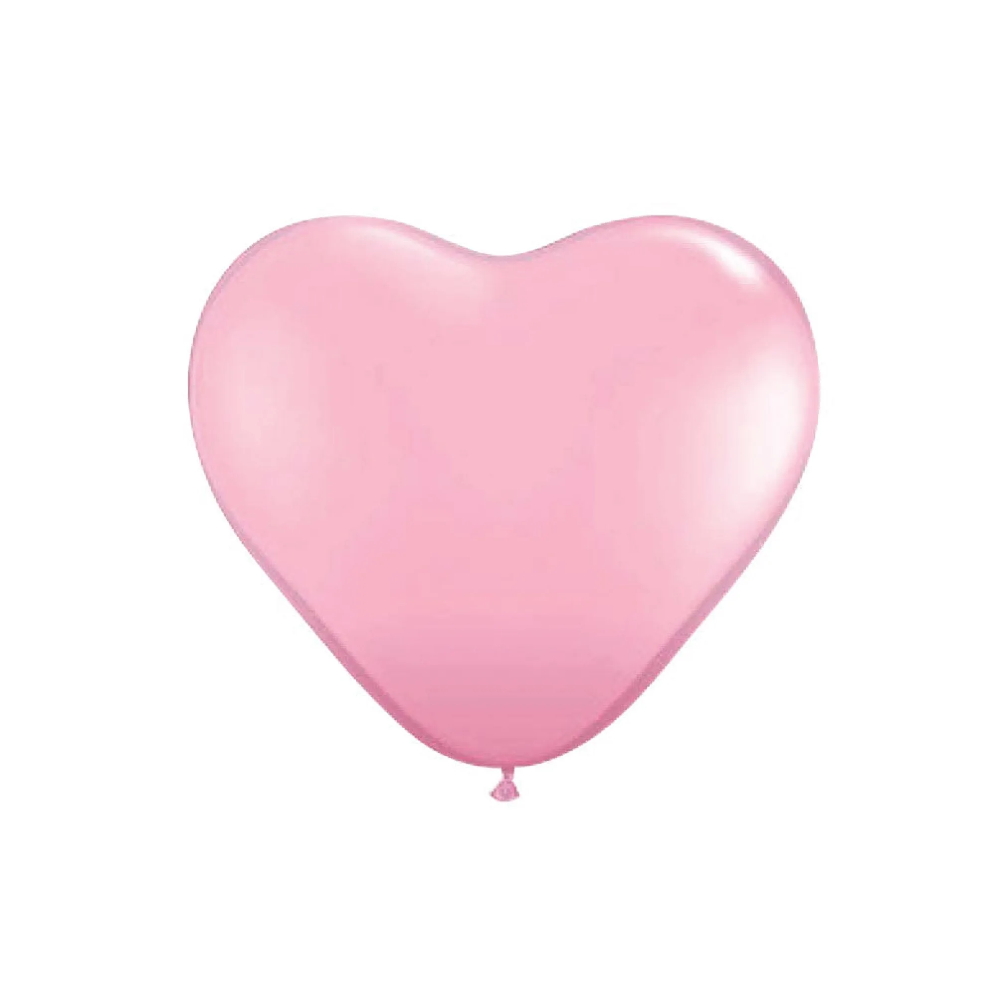 Light Pink Heart Latex Balloons 6 12ct