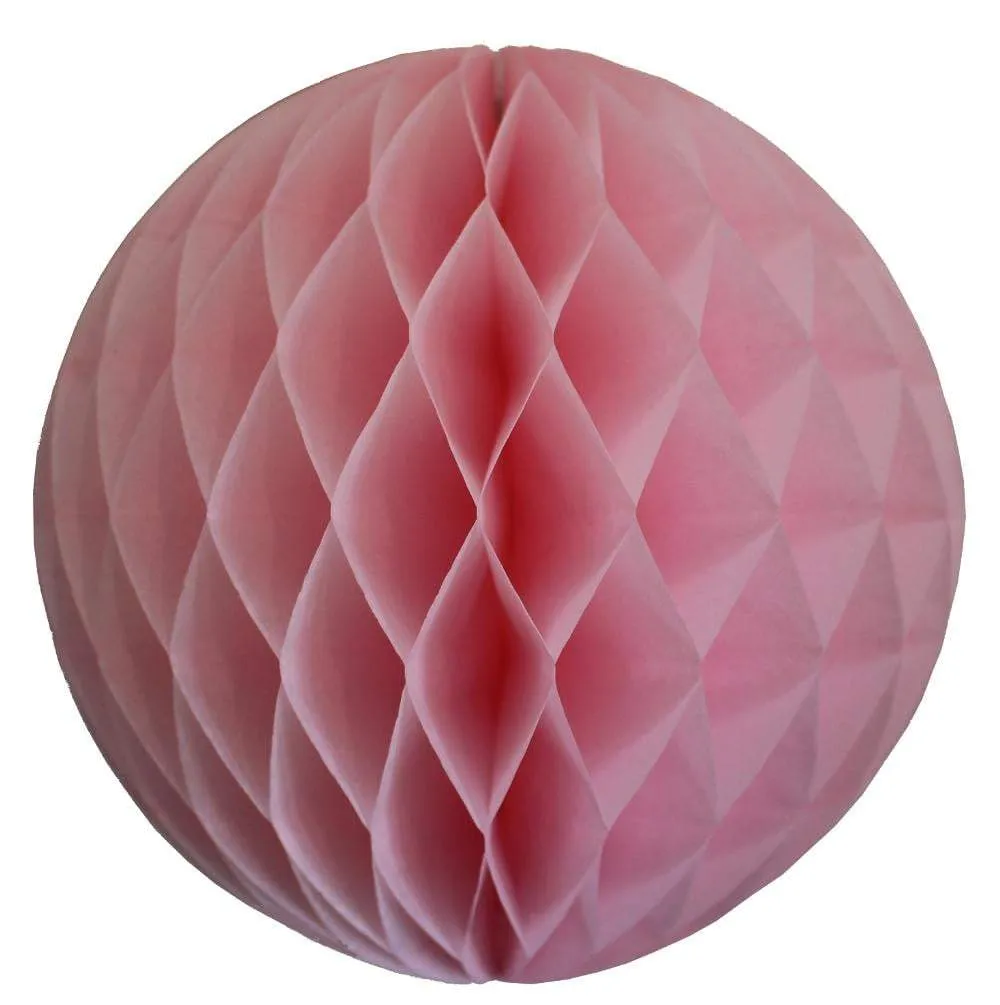 Light Pink Honeycomb Tissue Ball