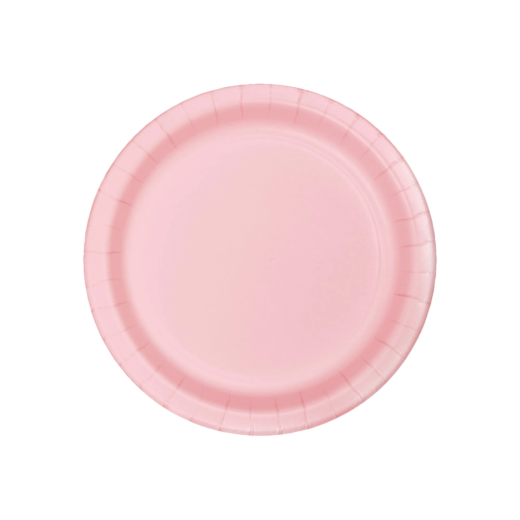 Light Pink Paper Dessert Plates 8ct