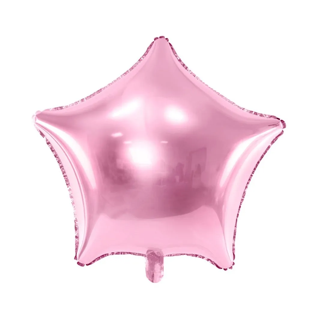 Light Pink Star Foil Balloon 19in