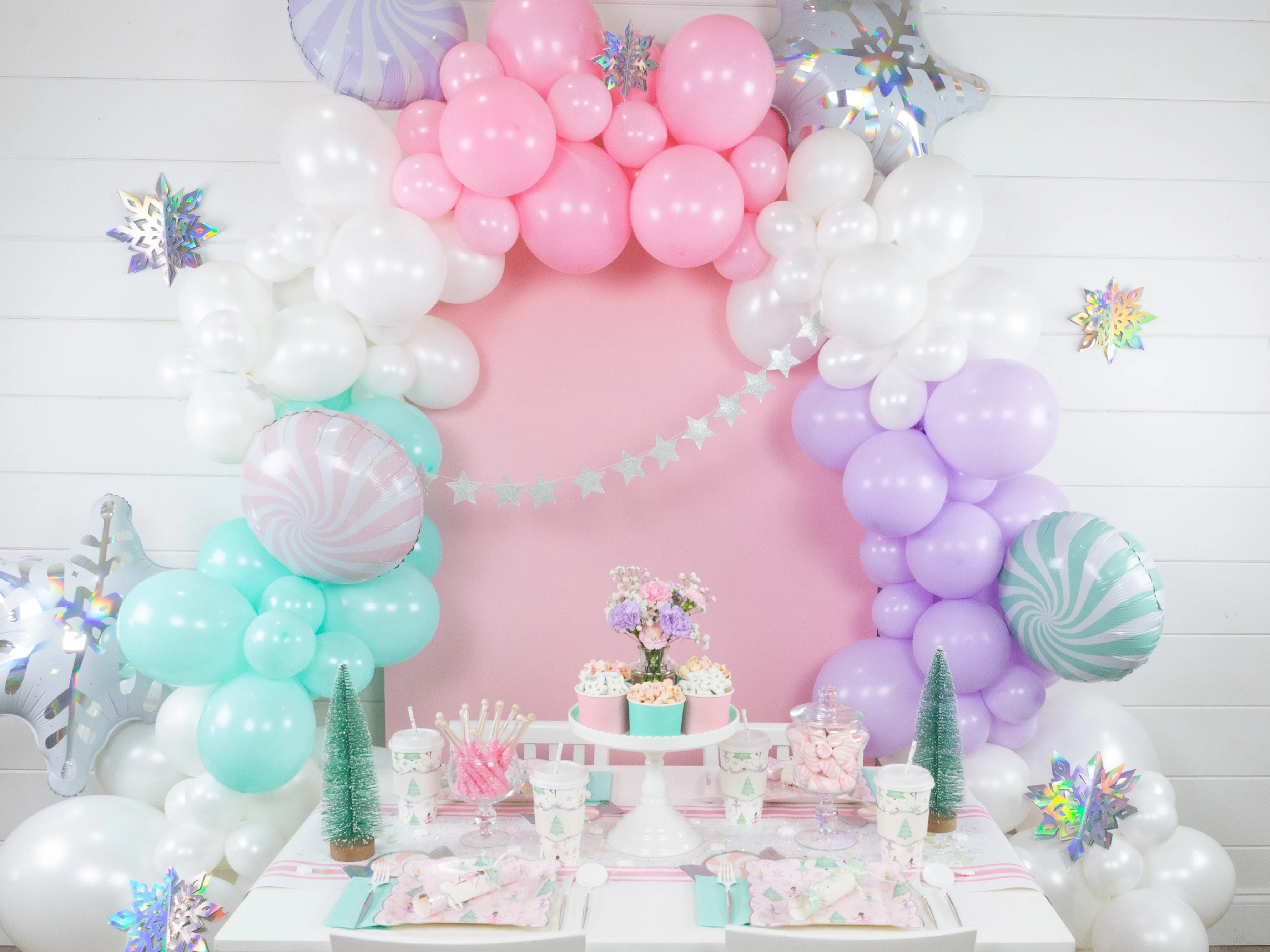 Light Pink Swirly Lollipop Foil Balloon 14in