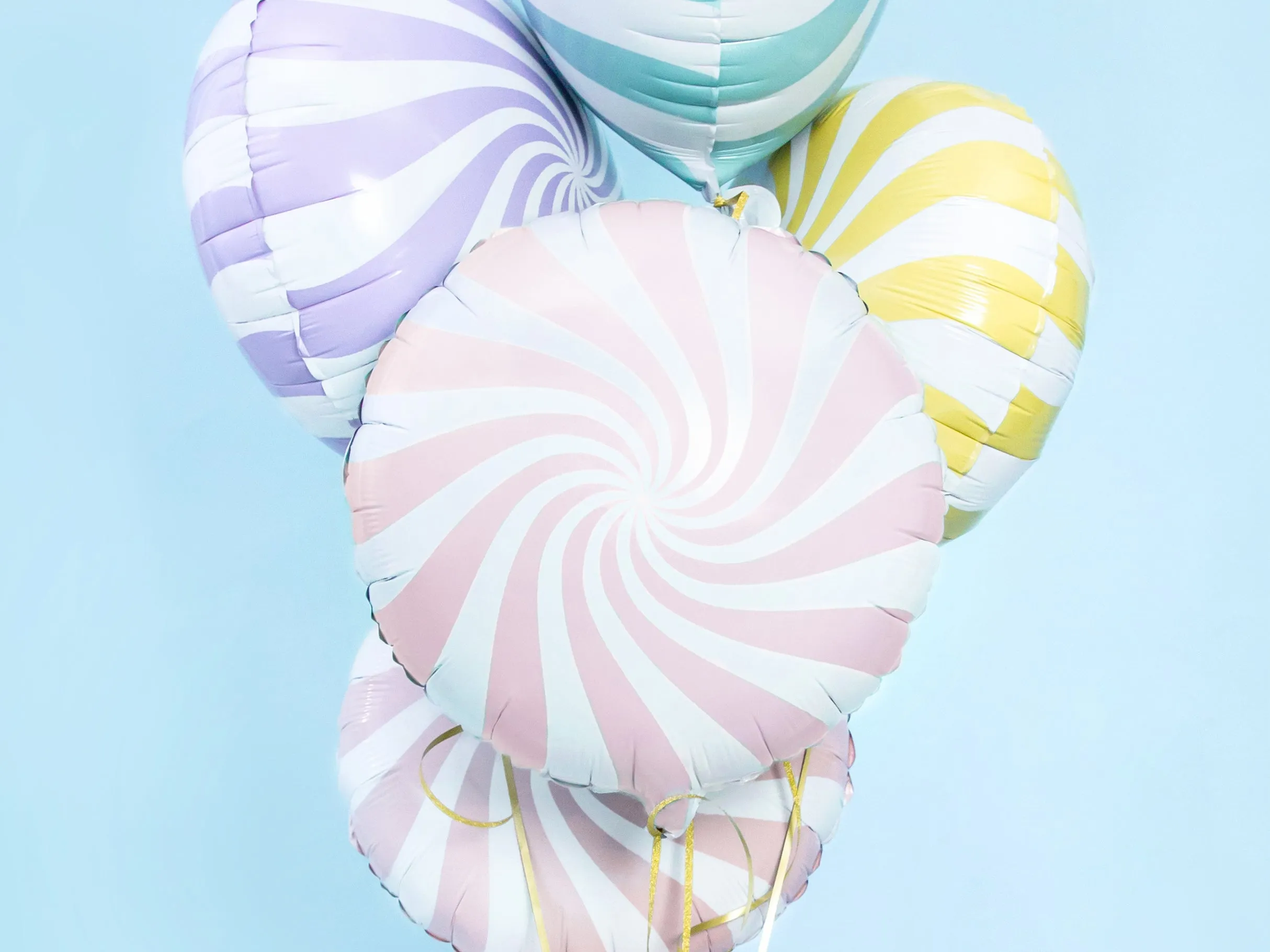Light Pink Swirly Lollipop Foil Balloon 14in
