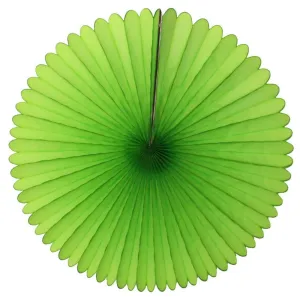 Lime Tissue Paper Fan 13