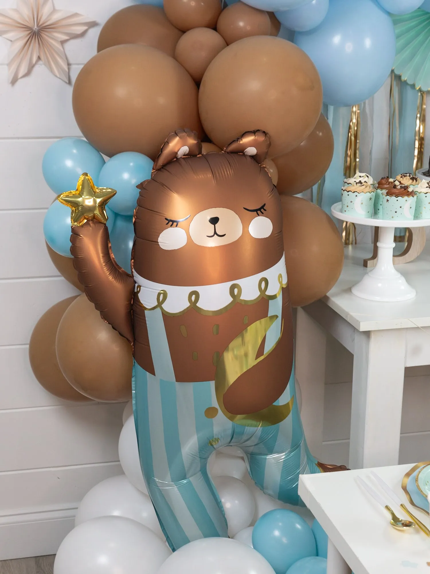 Little Star Teddy Bear Balloon 35.5in