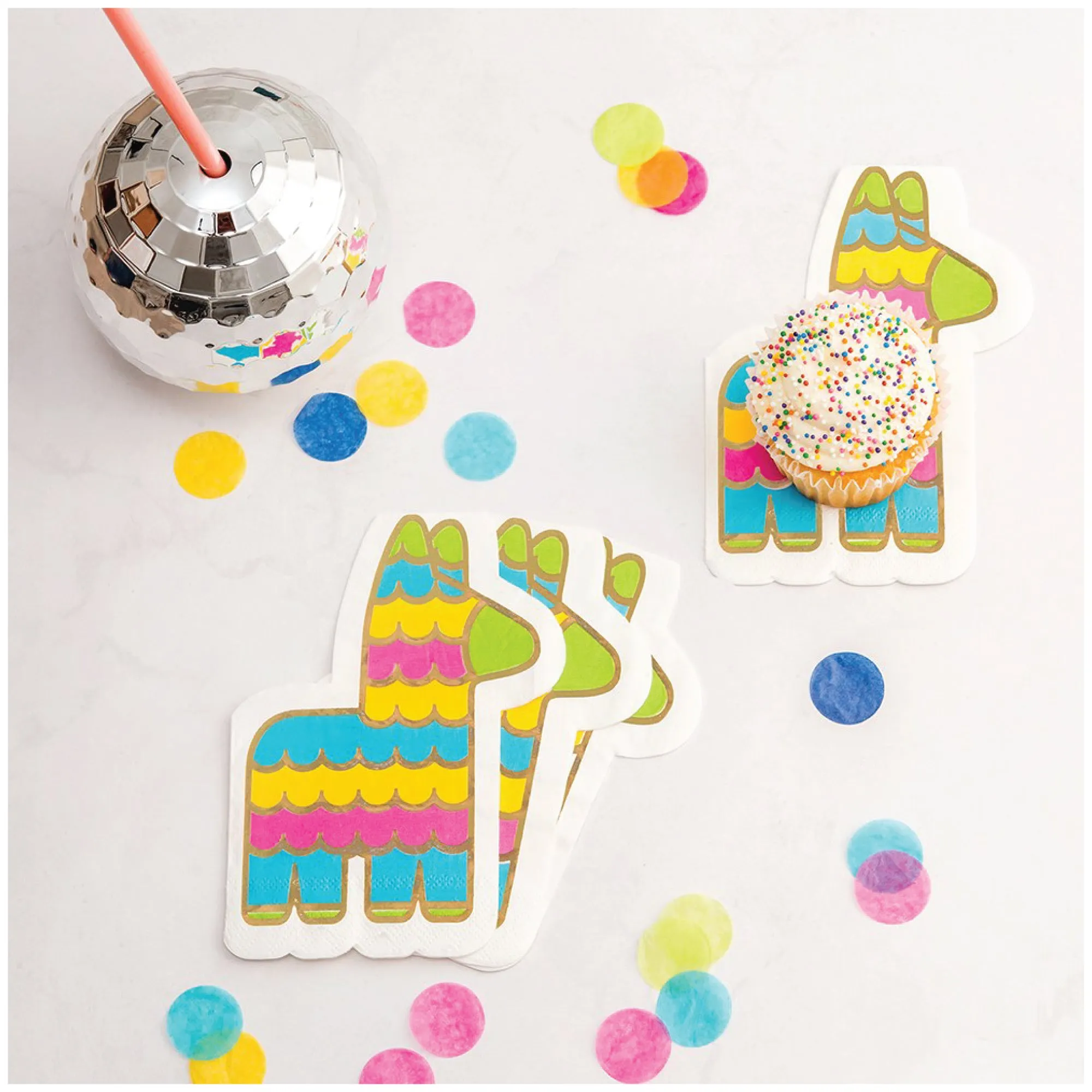 Llama Piata Dessert Napkins 20ct