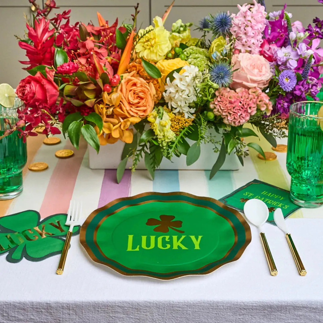 Lucky Clover St. Patrick's Day Dinner Plates 8ct