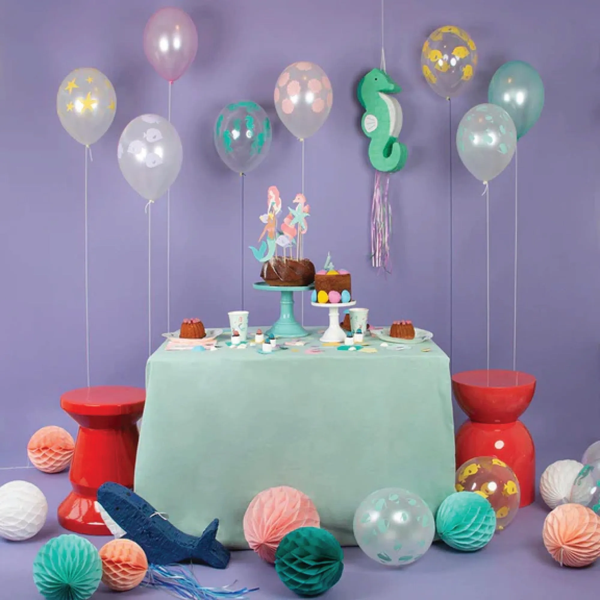 Magical Mermaid Cake Toppers 7ct