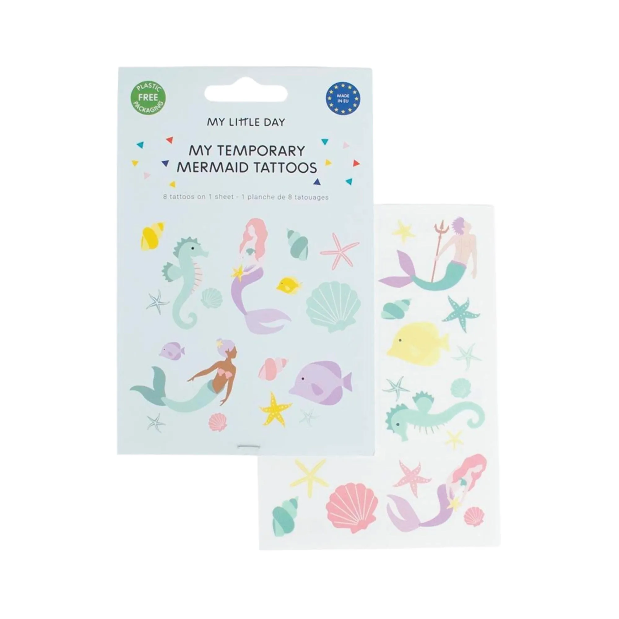 Magical Mermaid Temporary Tattoos 8ct