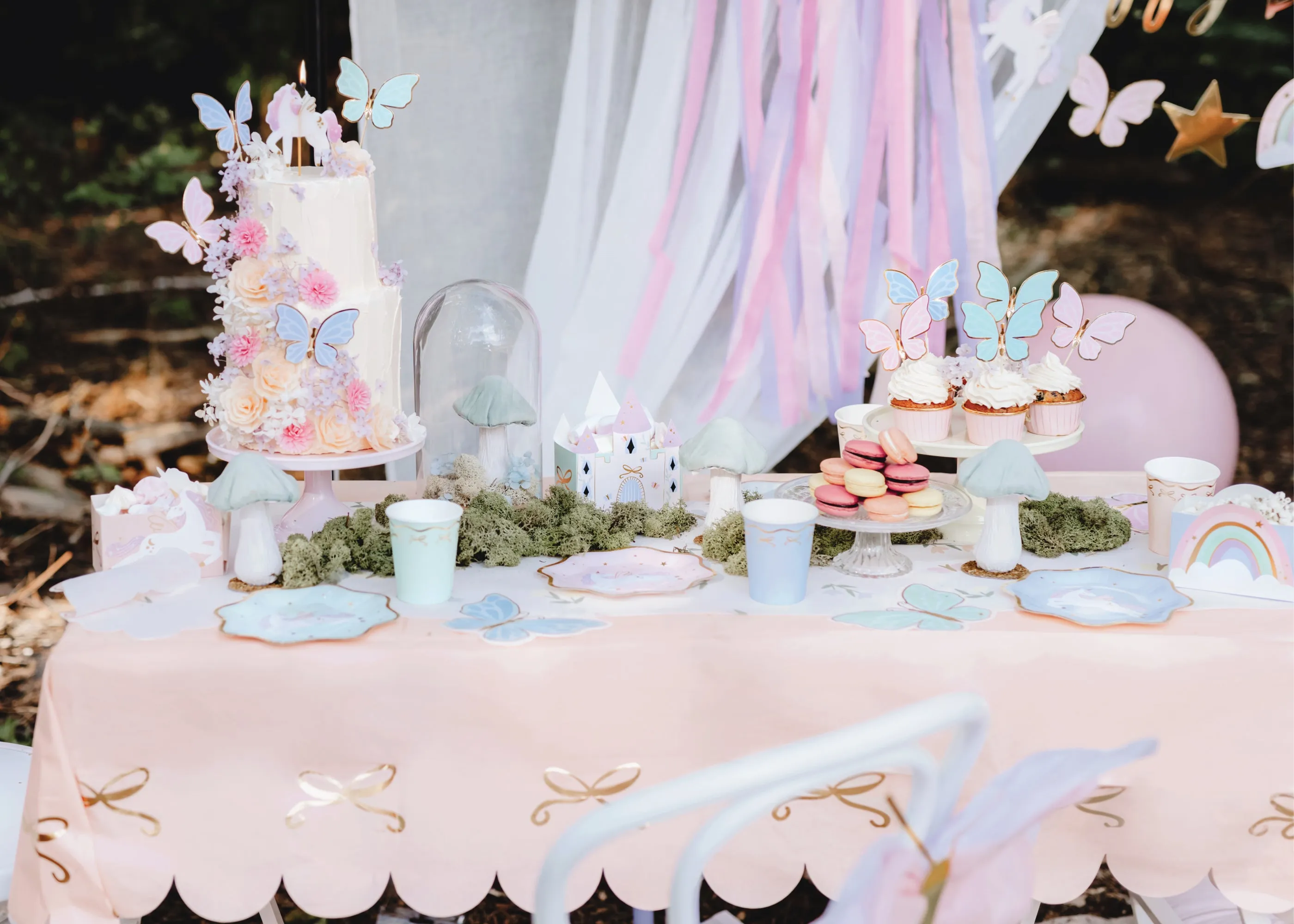 Magical Unicorn Dessert Plate Set 6ct
