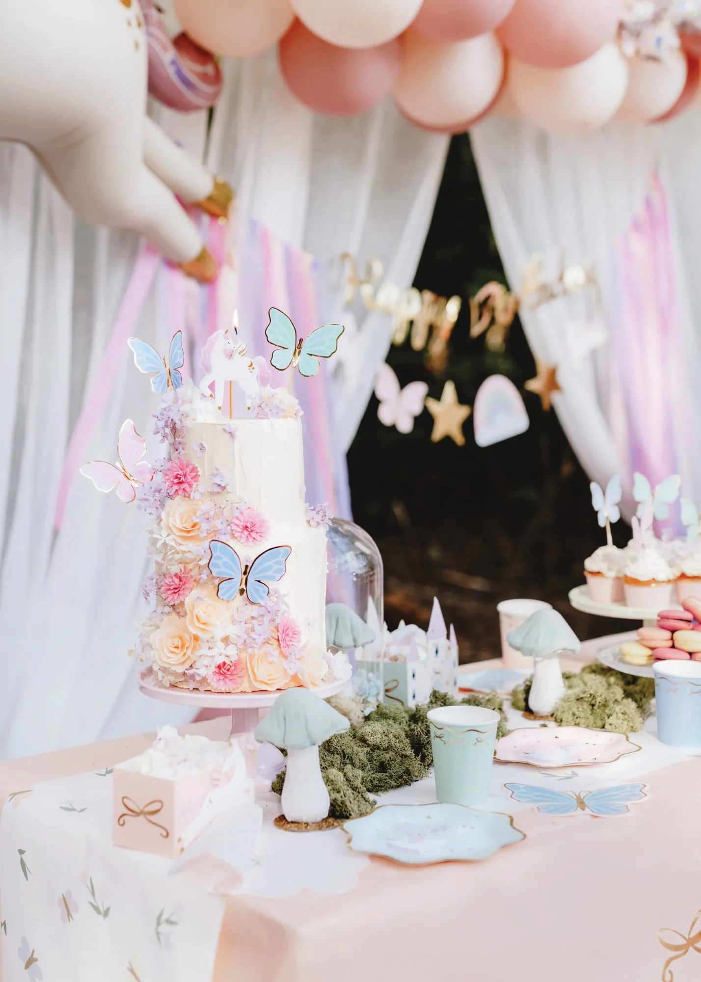 Magical Unicorn Dessert Plate Set 6ct