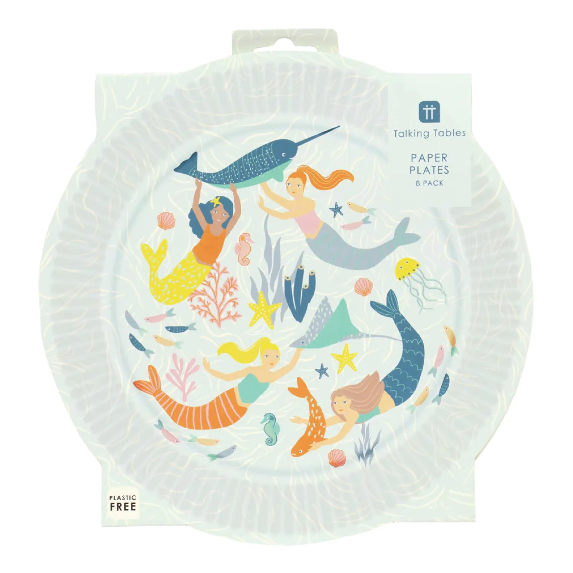 Make Waves Mermaid Lunch Plates 8ct
