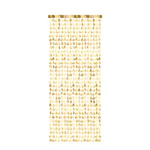 Matte Gold Christmas Tree Doorway Curtain 8ft