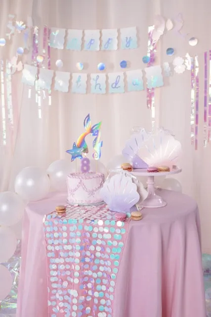 Mermaid Birthday Banner Set