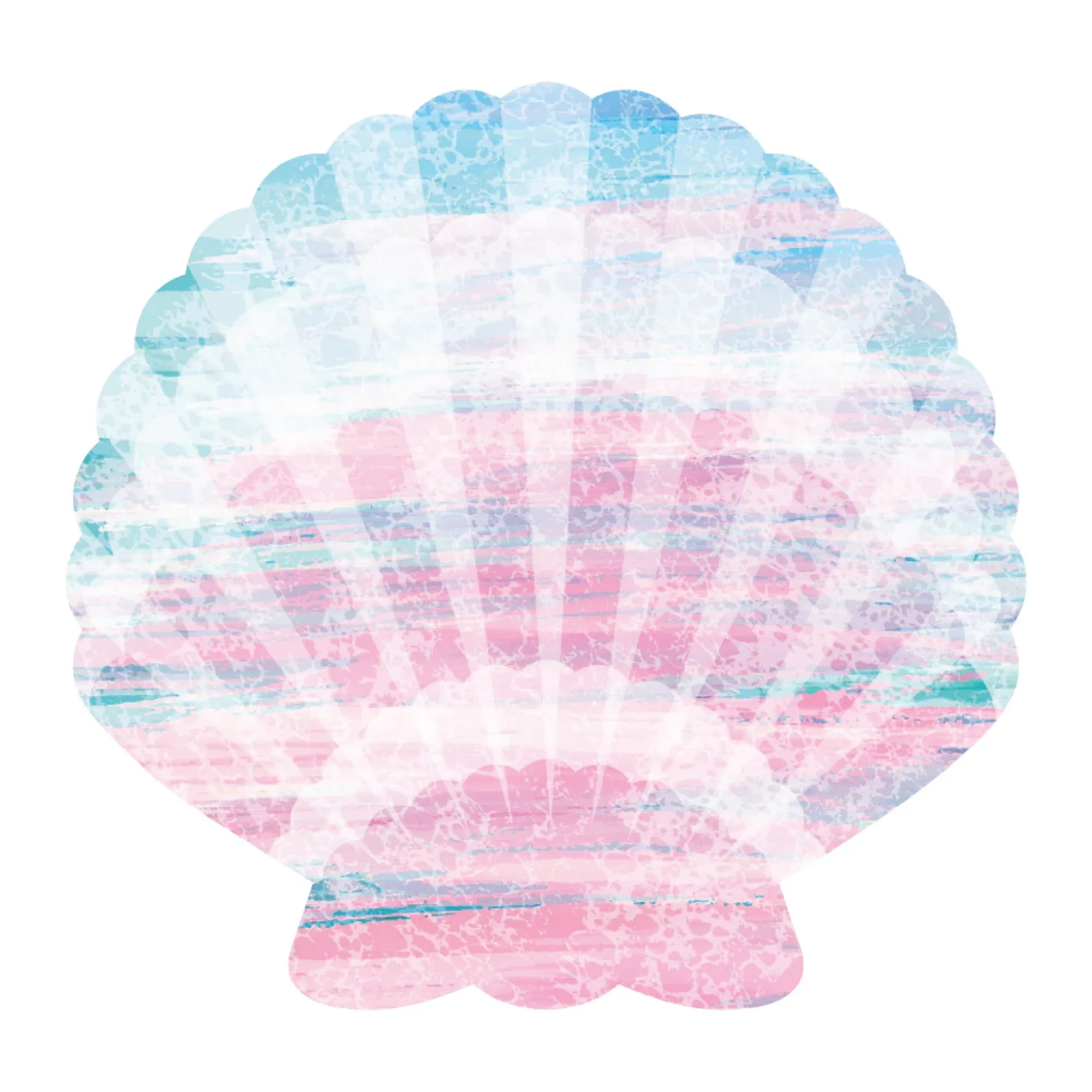 Mermaid Seashell Lunch Plates 8ct