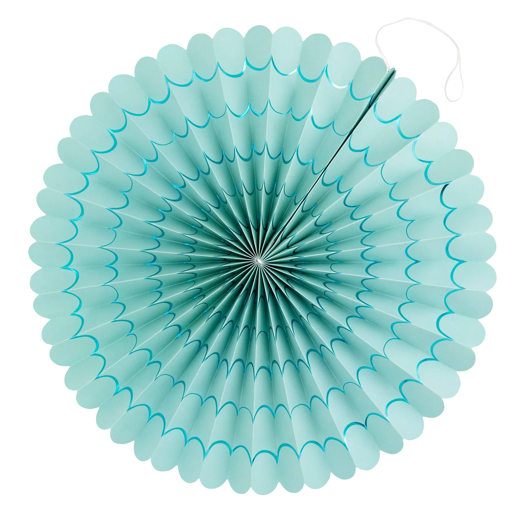 Mermaid Under the Sea Paper Fan Decorations 6ct