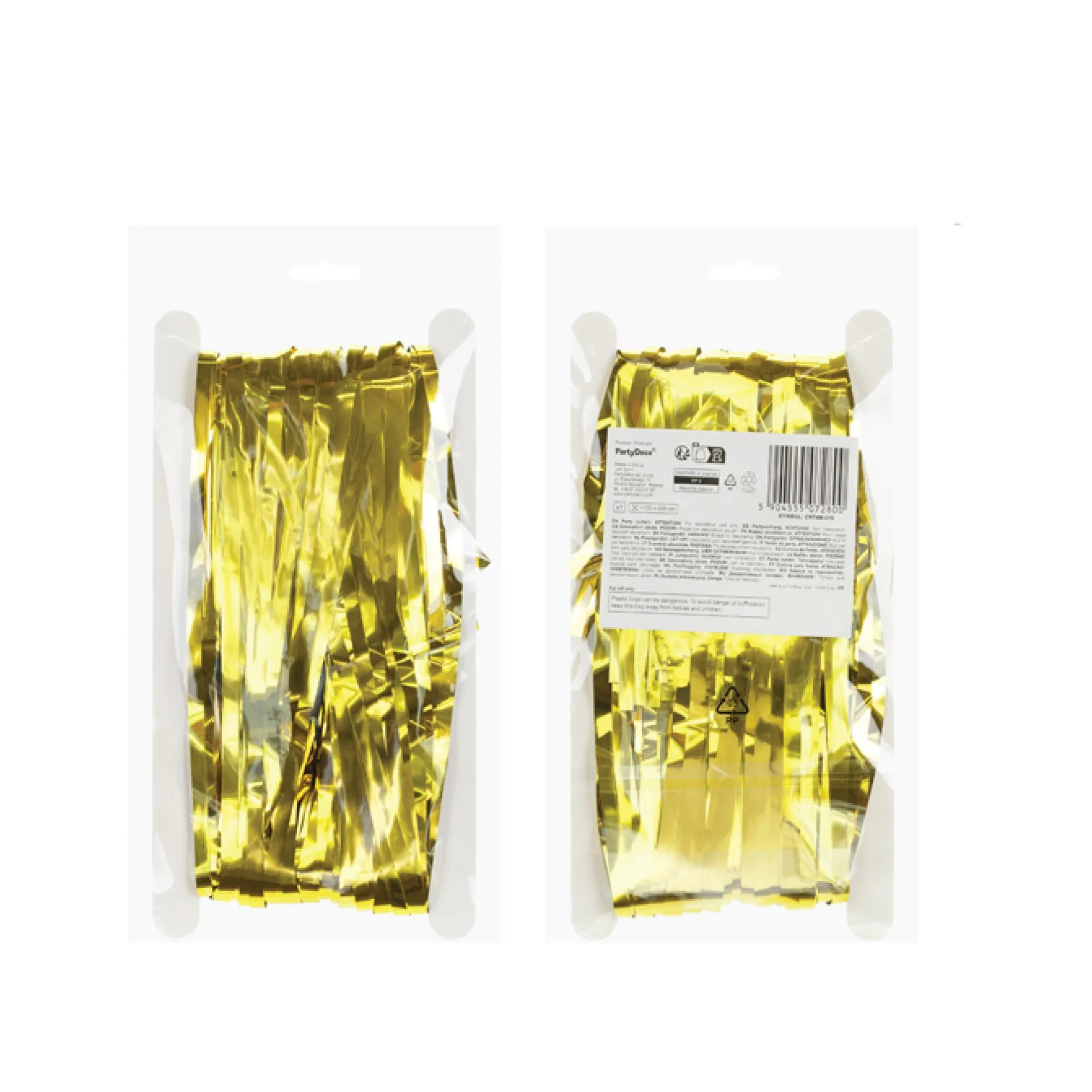 Metallic Gold Fringe Curtain