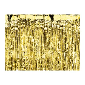 Metallic Gold Fringe Curtain