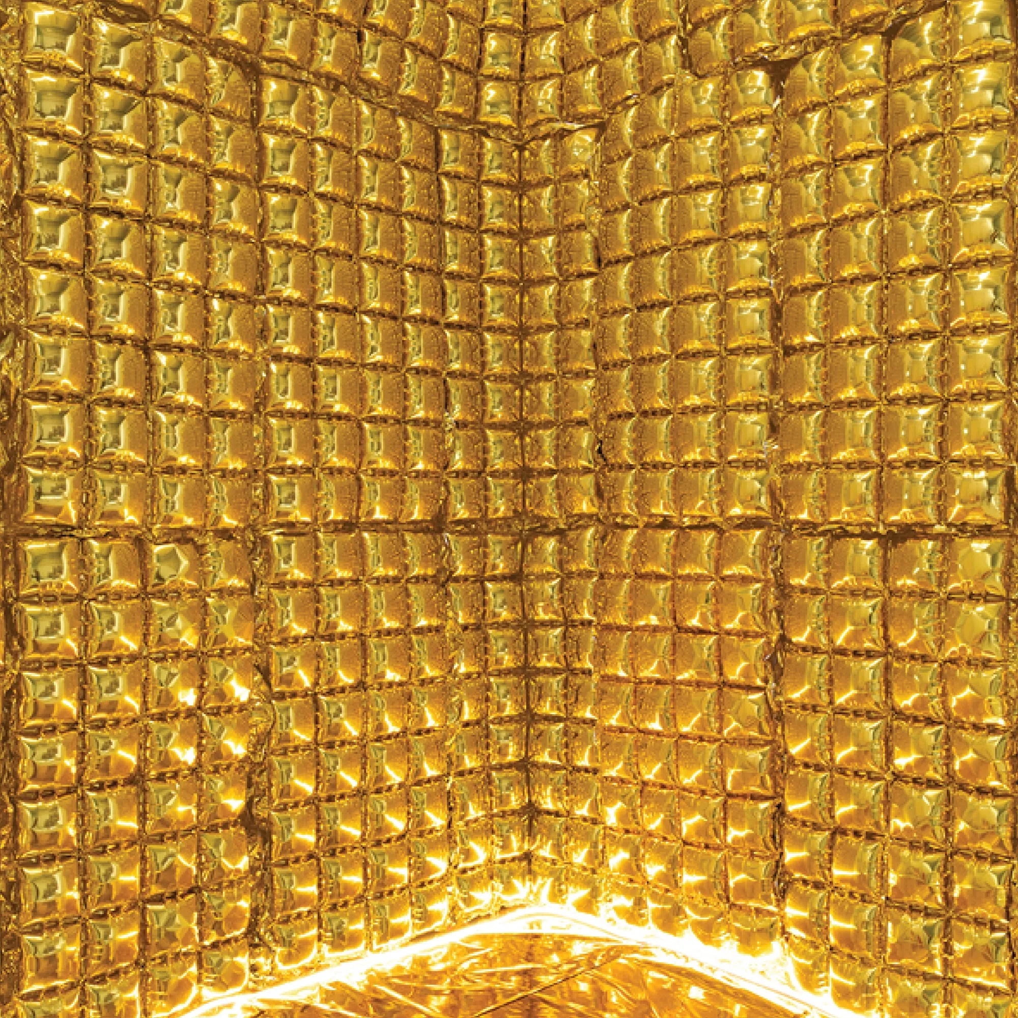 Metallic Gold Waffle Balloon Wall Panel