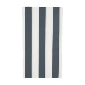 Midnight Blue Cabana Striped Paper Guest Towels 20ct