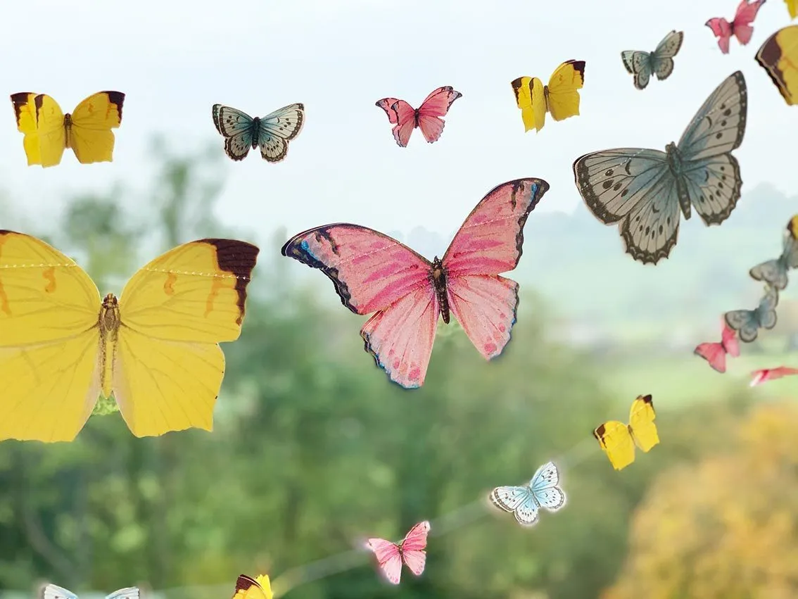 Mini Butterfly Garland Decoration 16ft