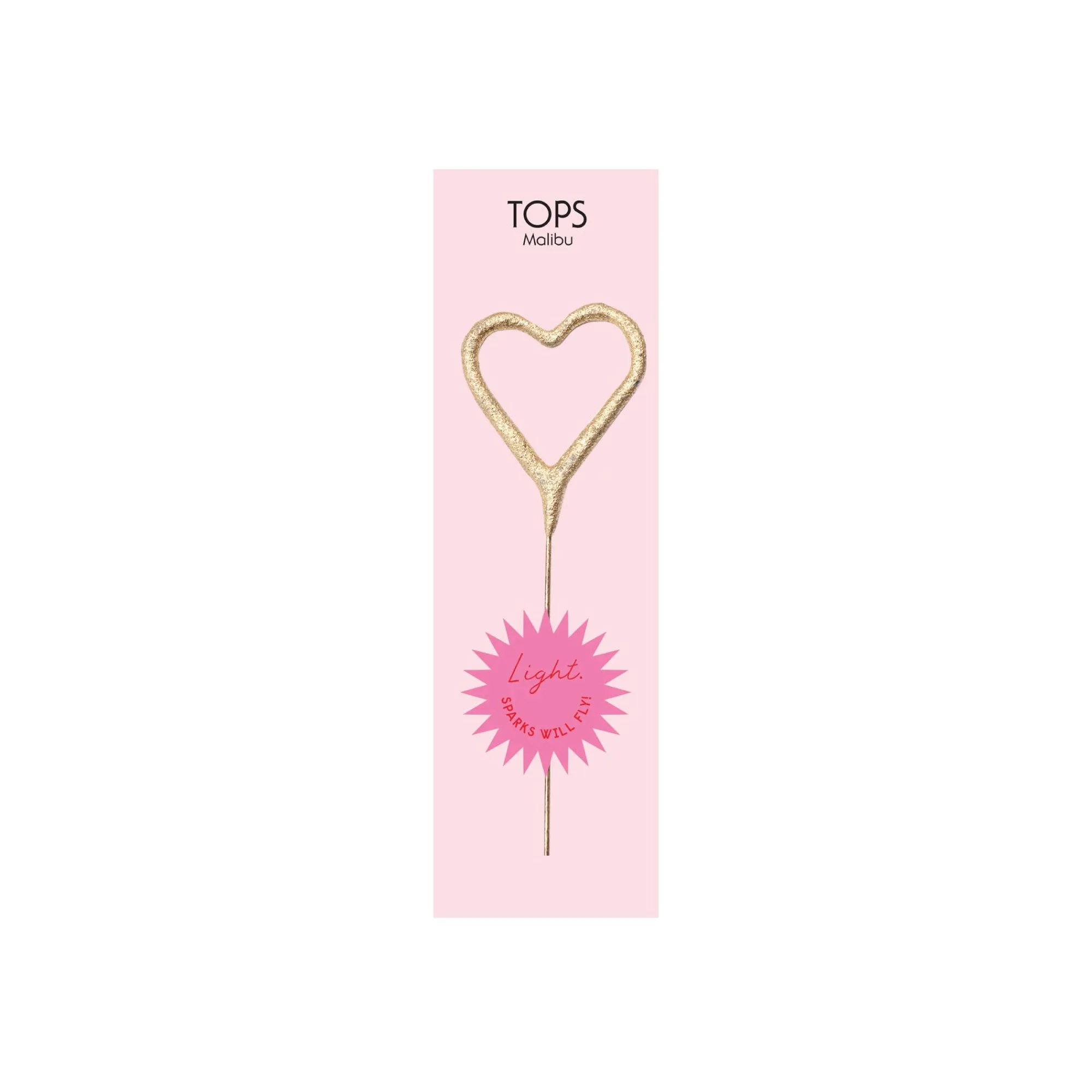 Mini Gold Heart Sparkler