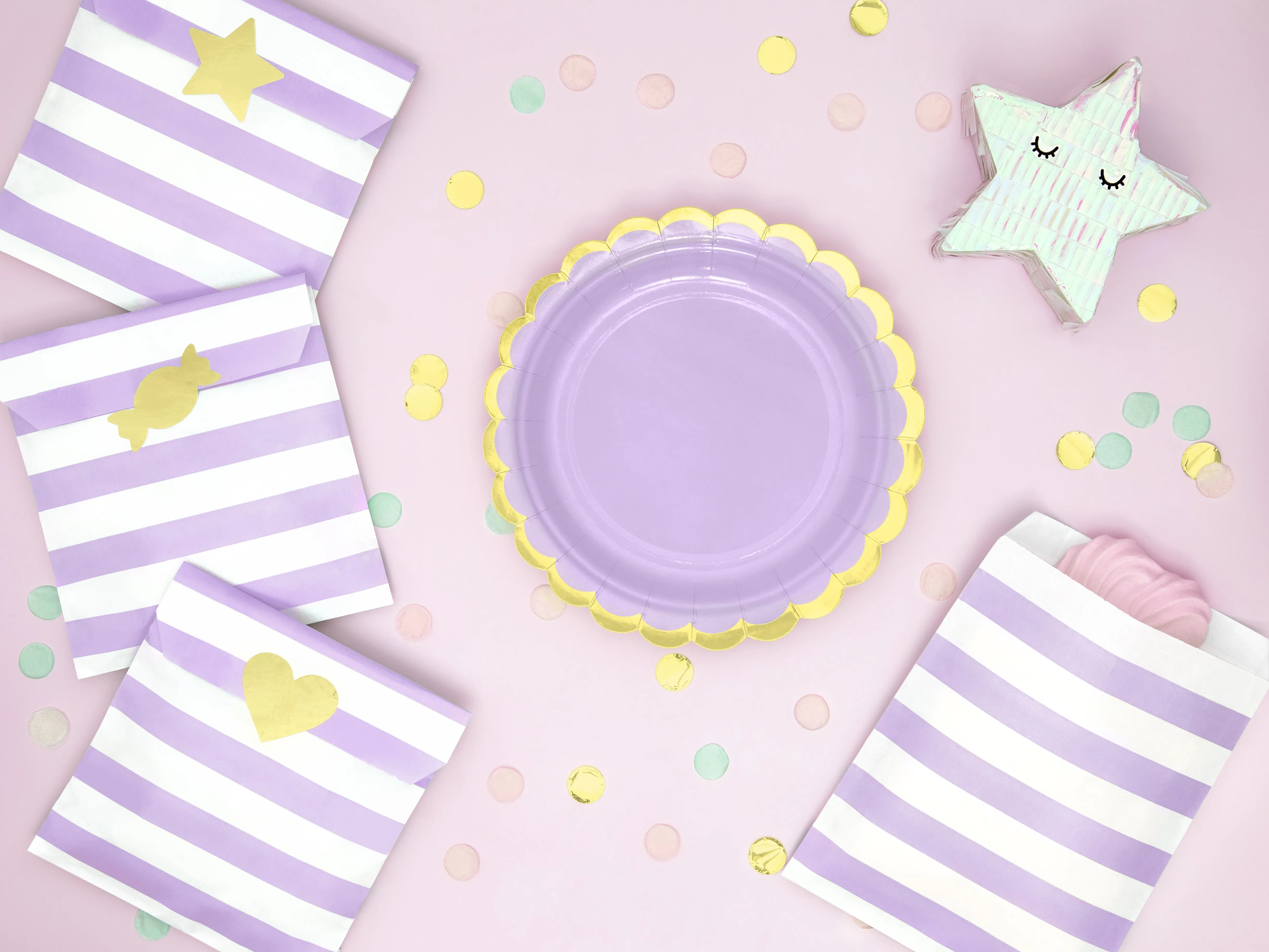 Mini Iridescent Star Piata Party Favor