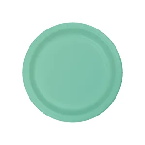 Mint Green Paper Dessert Plates 8ct