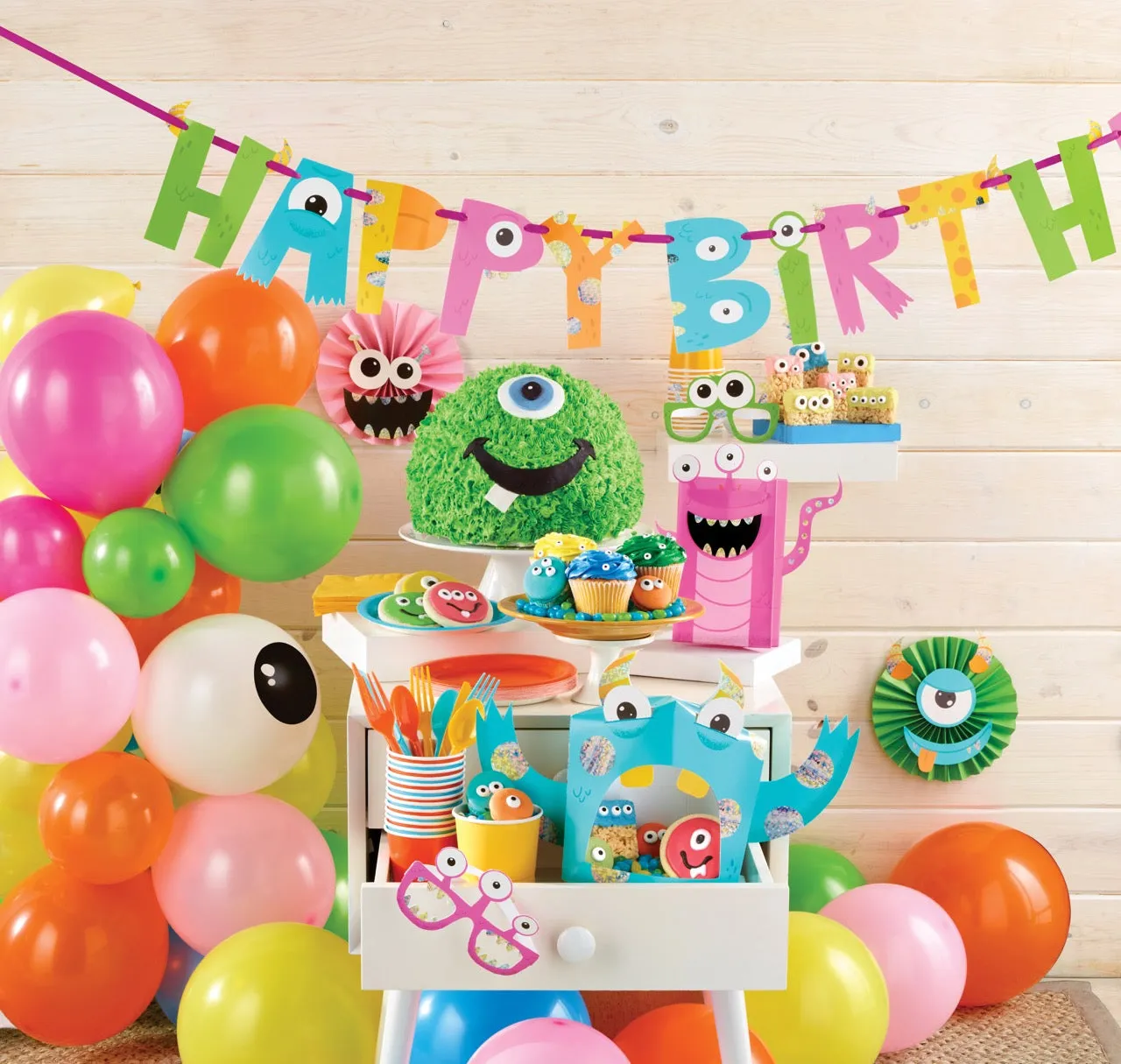 Monsters Balloon Garland Kit 5ft