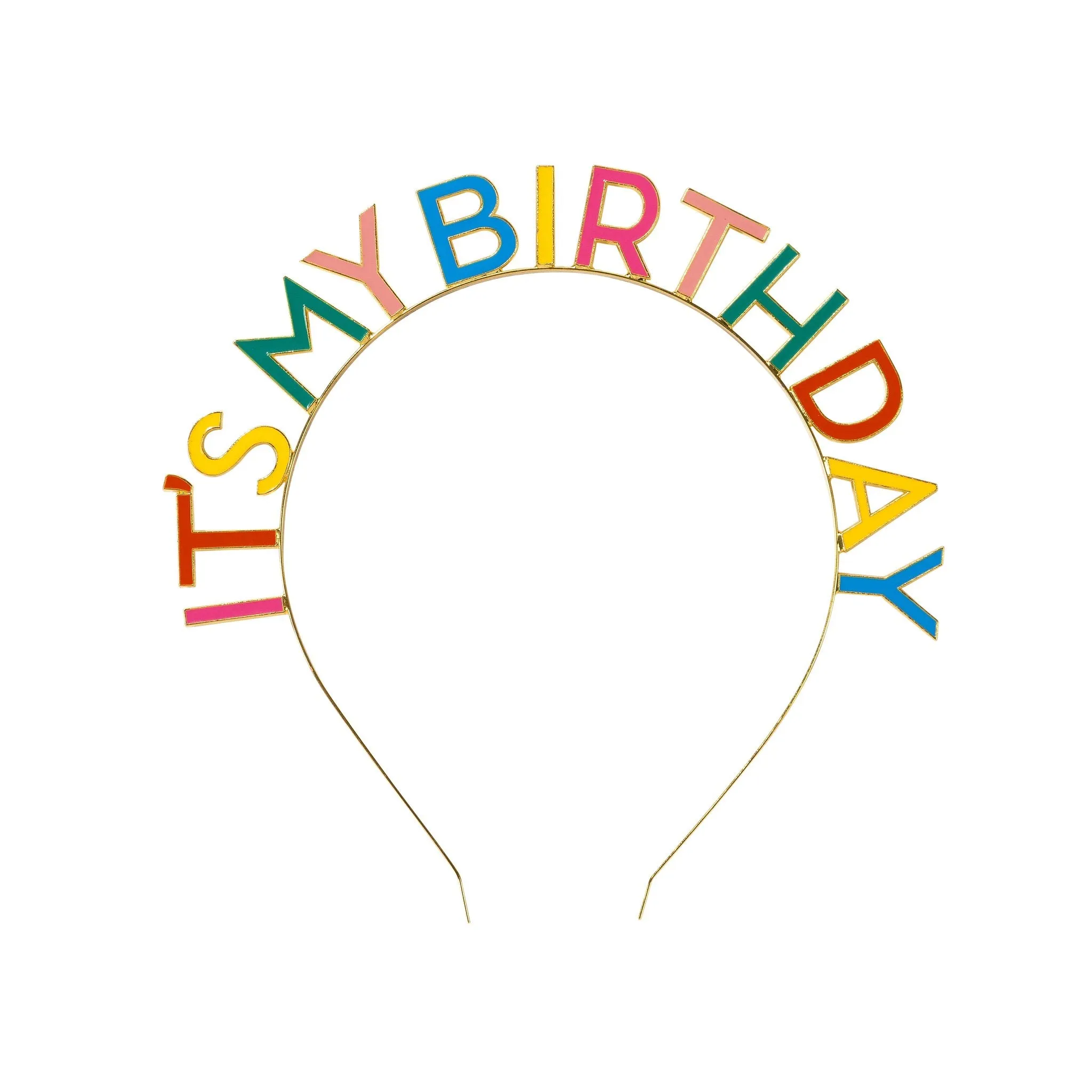 Multicolor It's My Birthday Headband