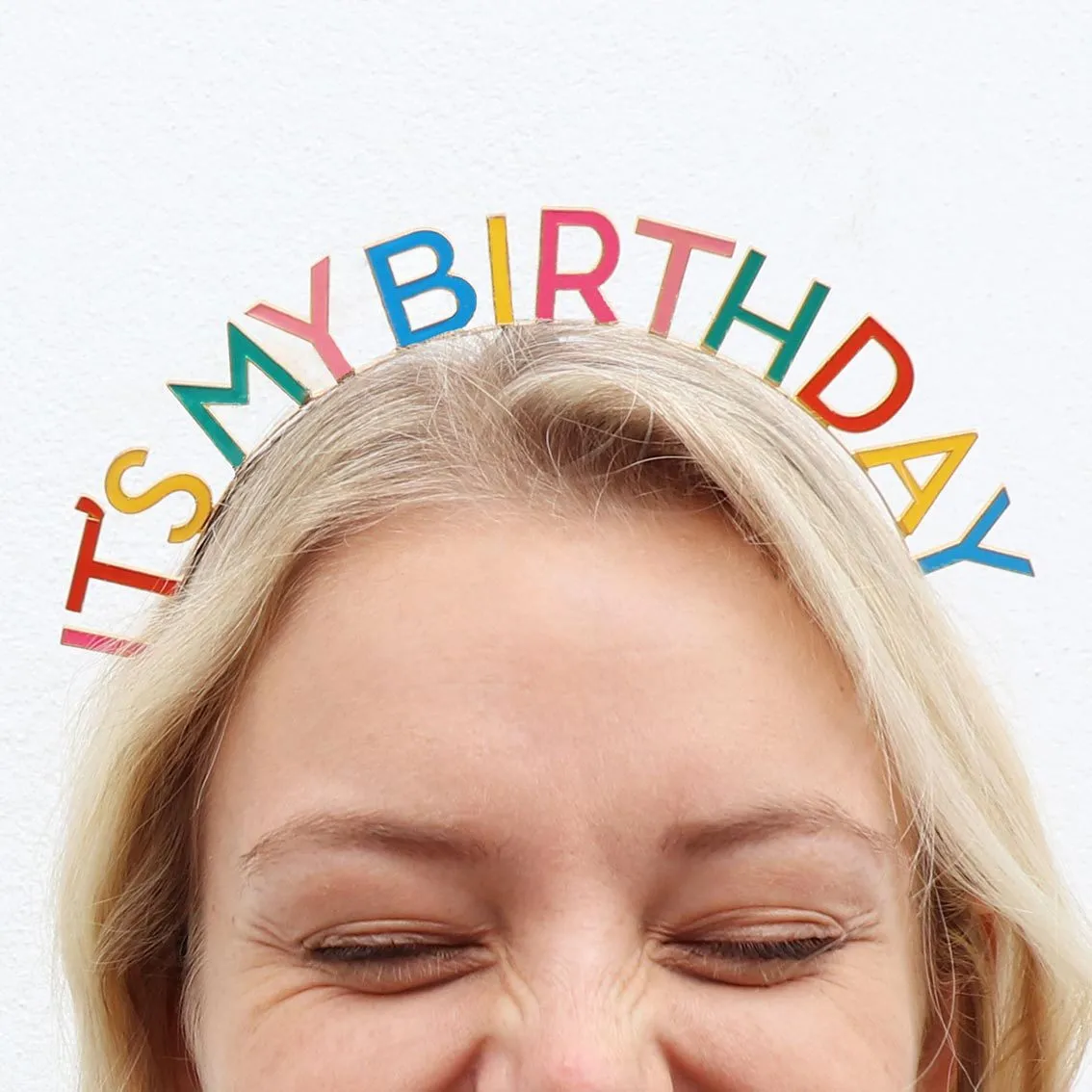 Multicolor It's My Birthday Headband