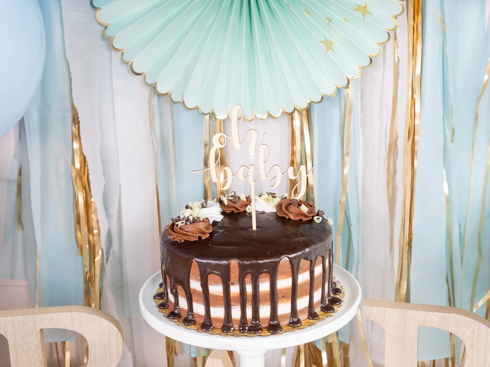 Oh Baby Shower Cake Topper