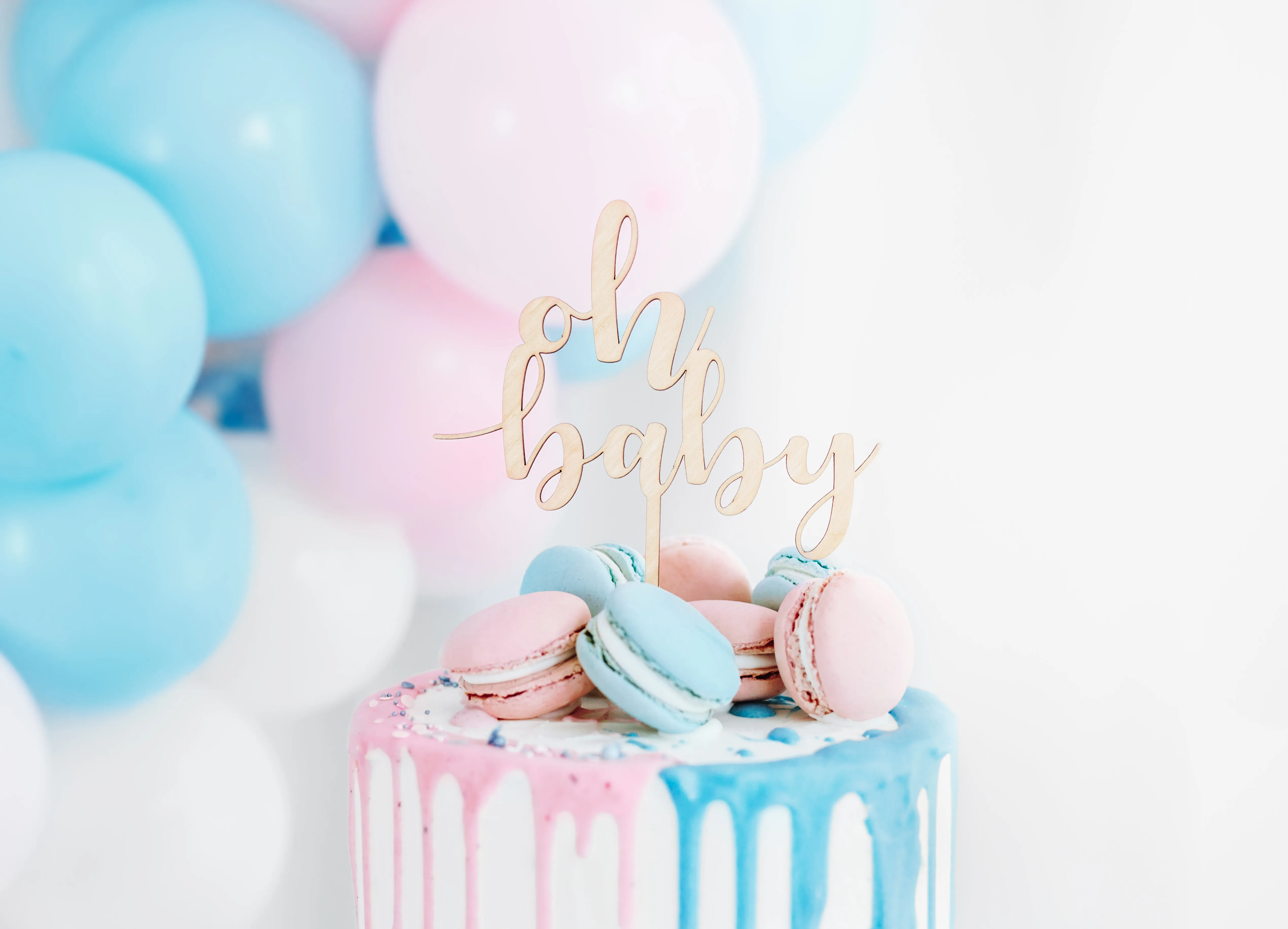Oh Baby Shower Cake Topper