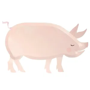 On the Farm Pig Dessert Plates 12ct