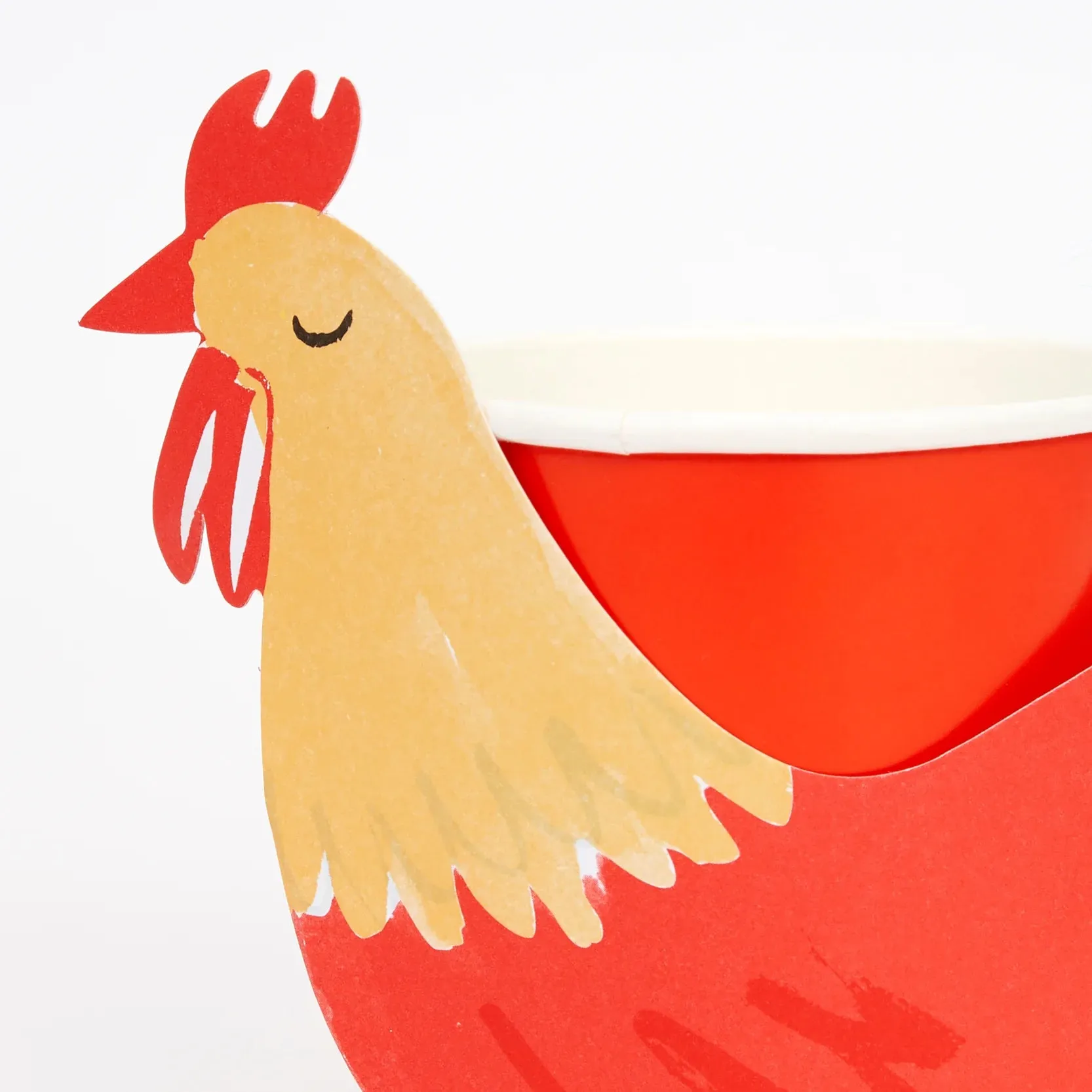 On the Farm Rooster Paper Cups 8ct