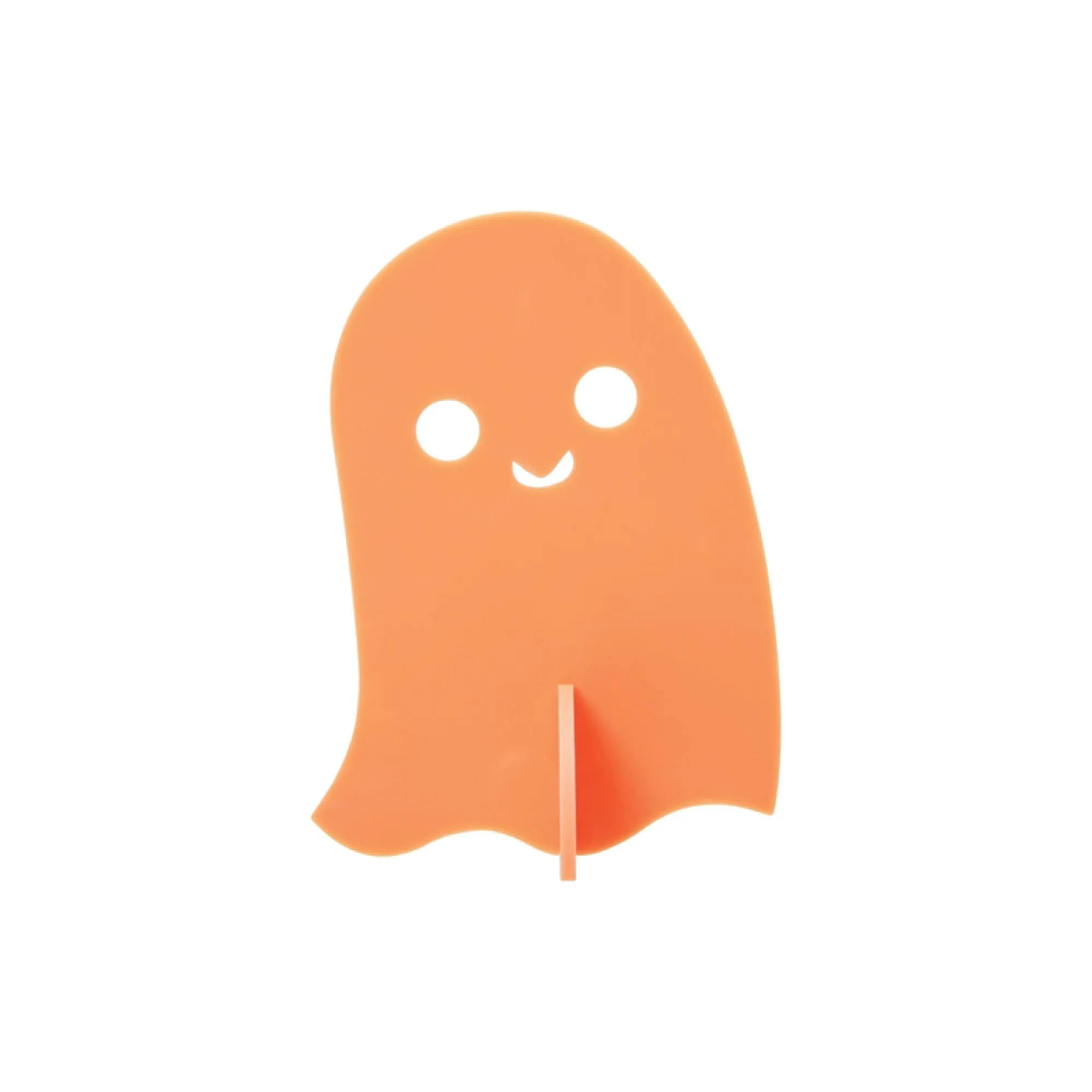 Orange Acrylic Ghost Decorations 3ct
