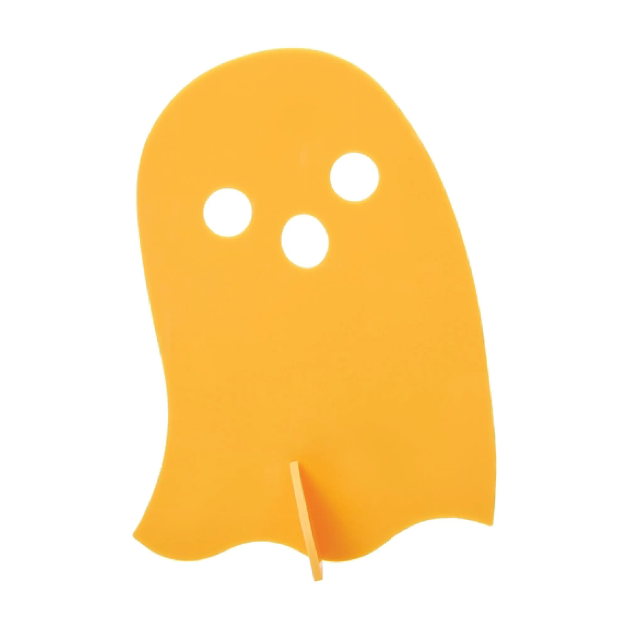 Orange Acrylic Ghost Decorations 3ct