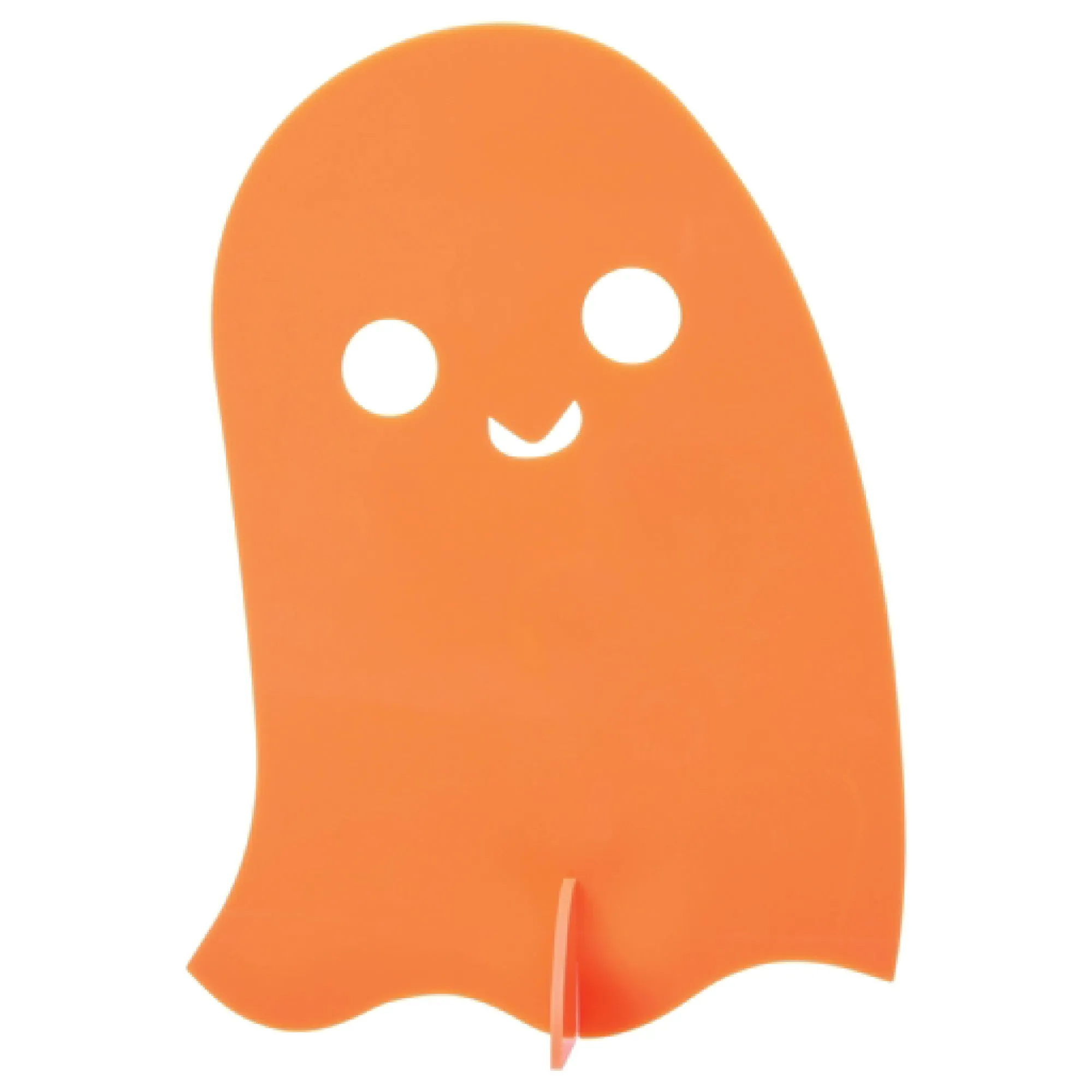 Orange Acrylic Ghost Decorations 3ct